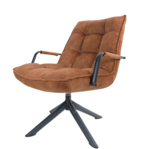 Fauteuil Dorus Arm Adore Velvet - Brown 04