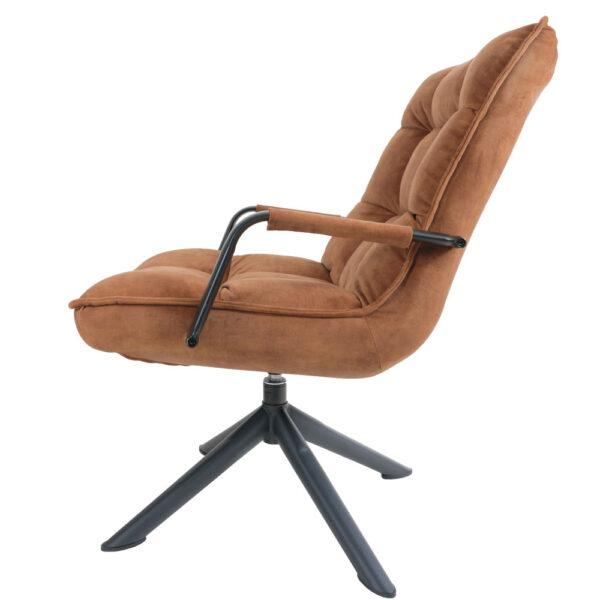 Fauteuil Dorus Arm Adore Velvet - Brown 04