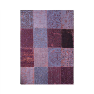 Louis de Poortere Vloerkleed - Vintage Patchwork Pale Purple 8008 - 170 x 240 cm
