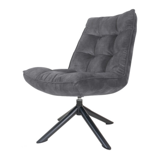 Fauteuil Dorus Adore Velvet - Dark Grey 10