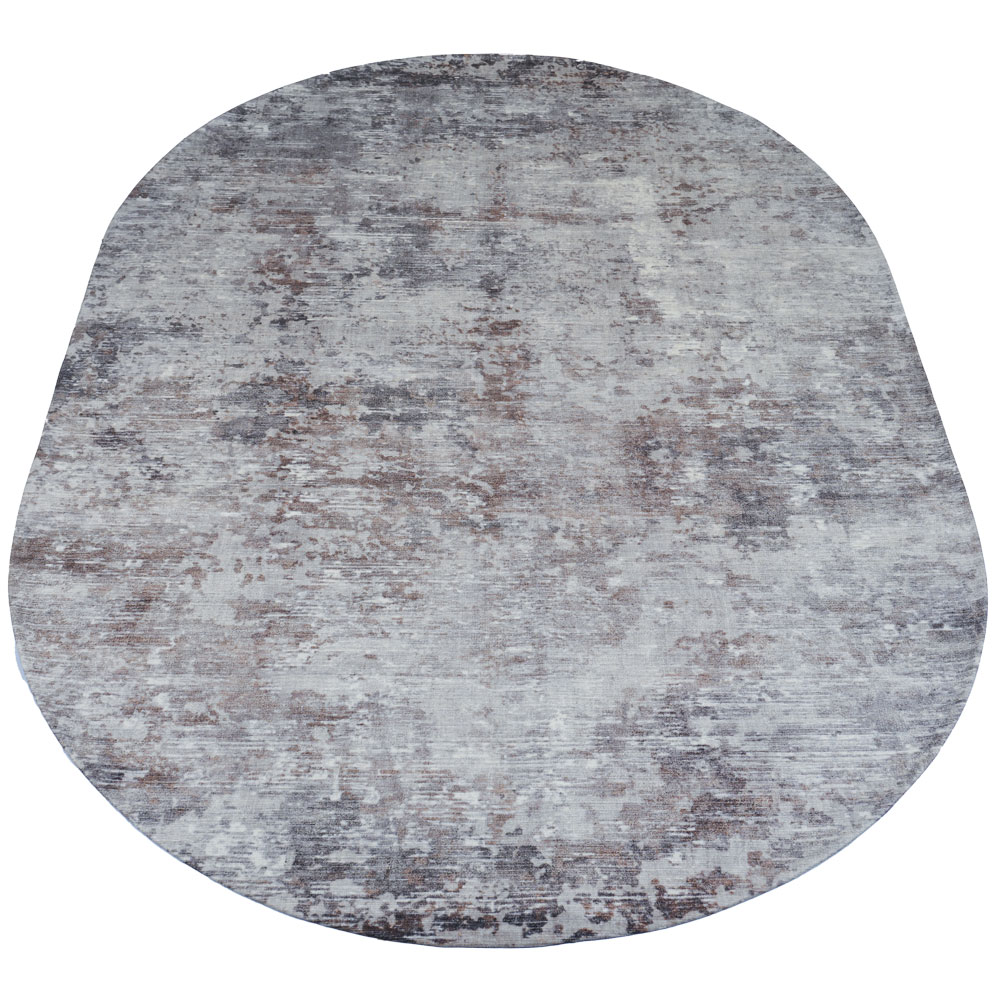 Vloerkleed Yara Silver - Ovaal 200 x 290 cm