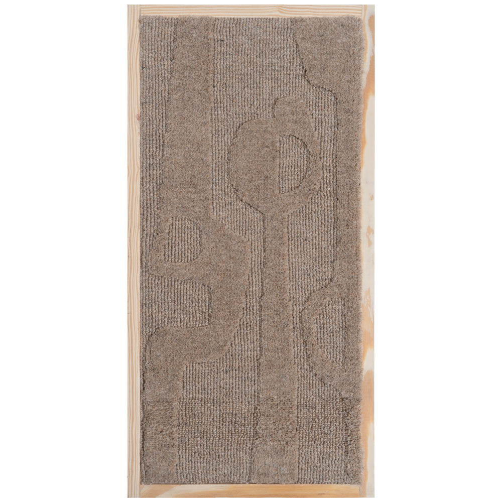 Wanddecoratie Devin Beige - Wool Hanging 40 x 80 cm