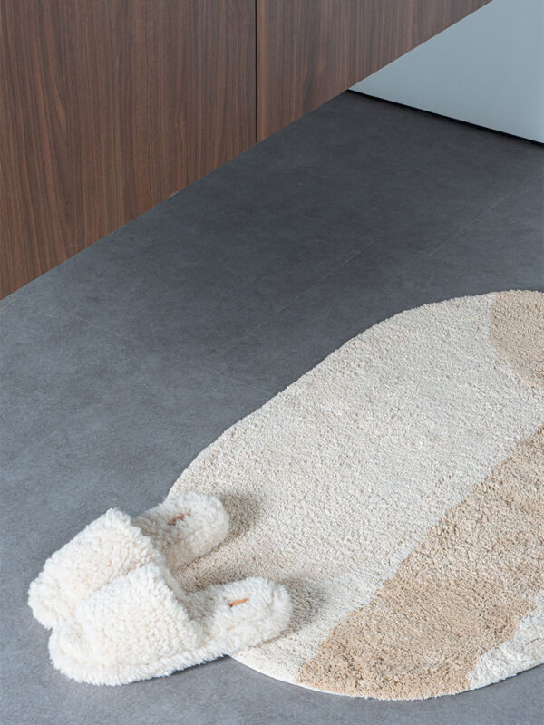 Badmat Bowie - Creme Ovaal 60 x 100 cm
