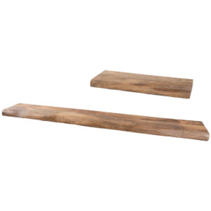 Wandplank Pure Mangohout - Set van 2 Groot