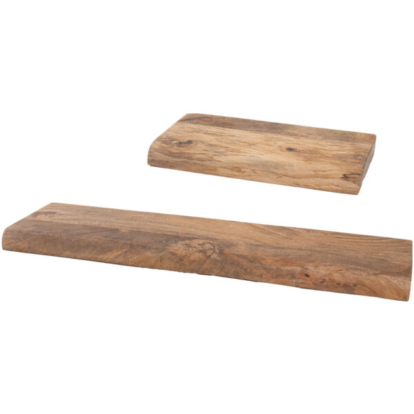 Wandplank Pure Mangohout - Set van 2 Klein