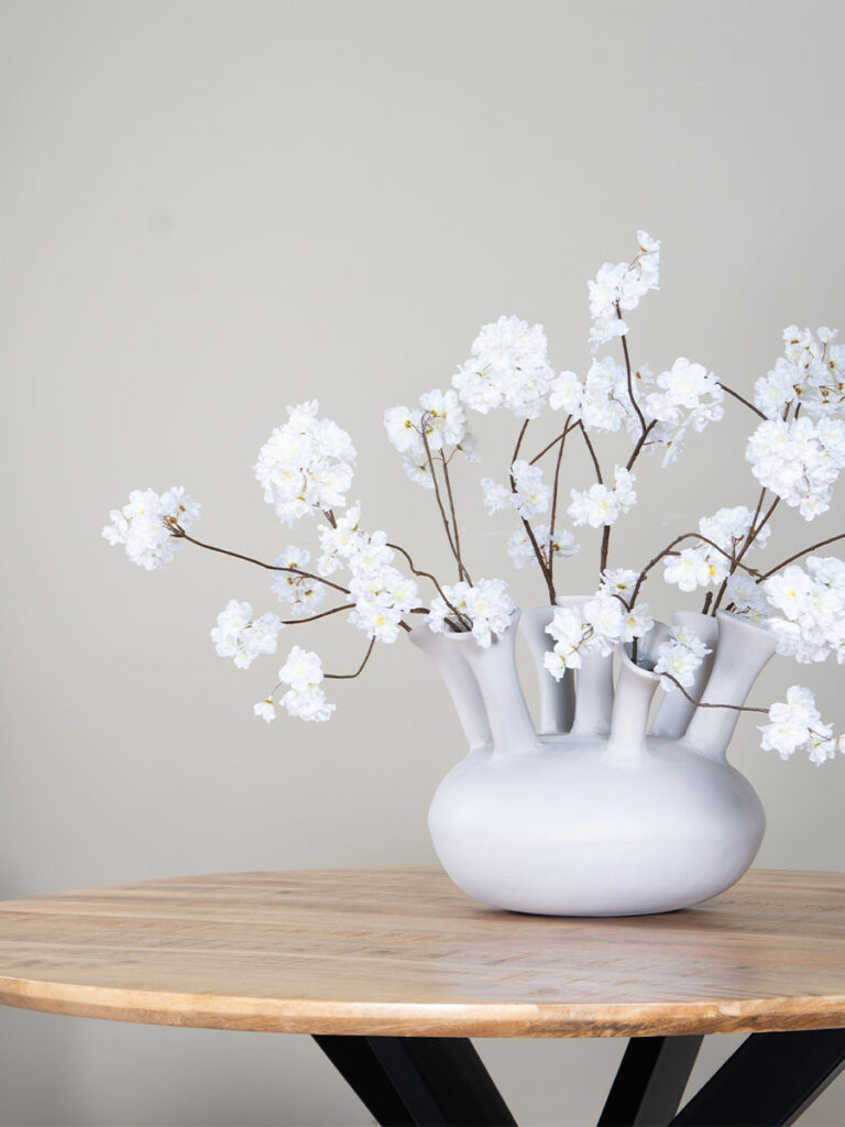 Tulpenvaas Antique Wit M