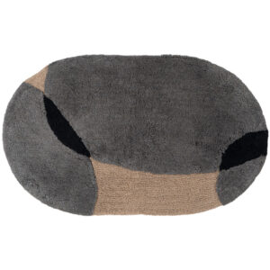 Badmat Bink - Grey Ovaal 60 x 100 cm