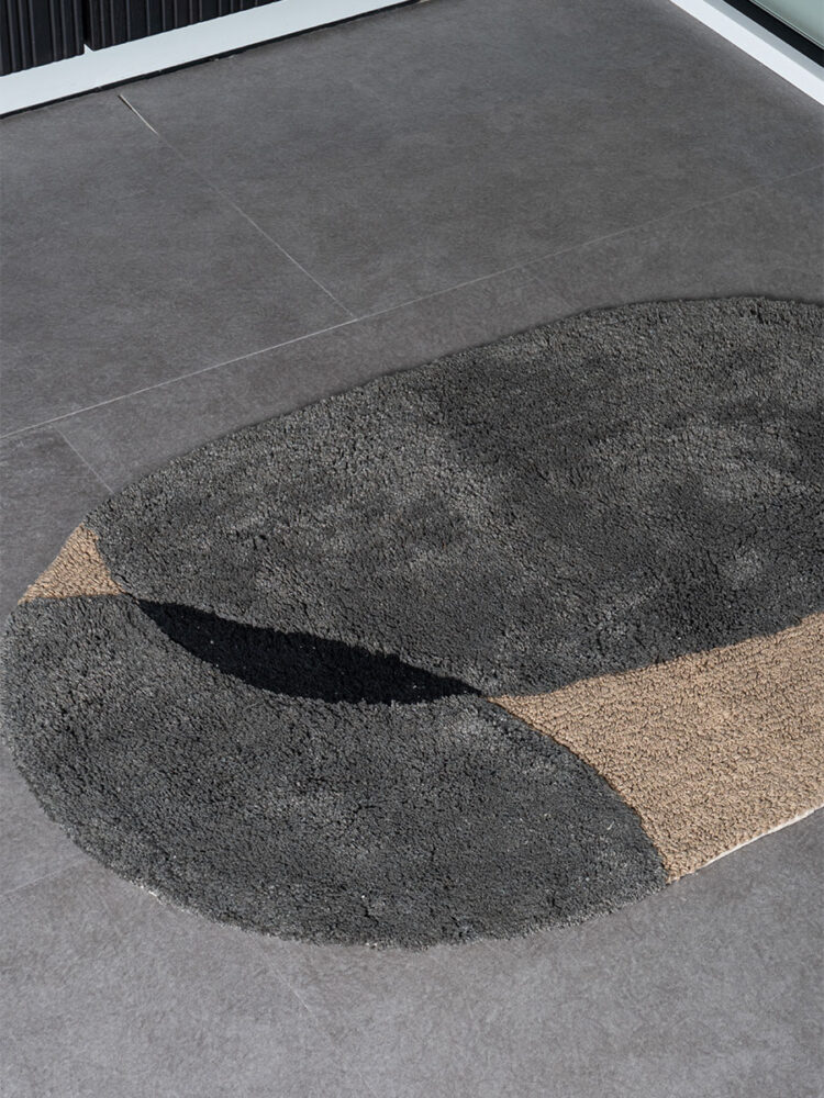 Badmat Bink - Grey Ovaal 60 x 100 cm