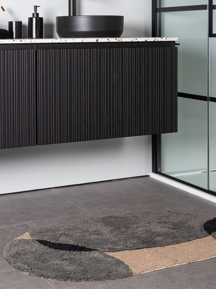 Badmat Bink - Grey Ovaal 60 x 100 cm