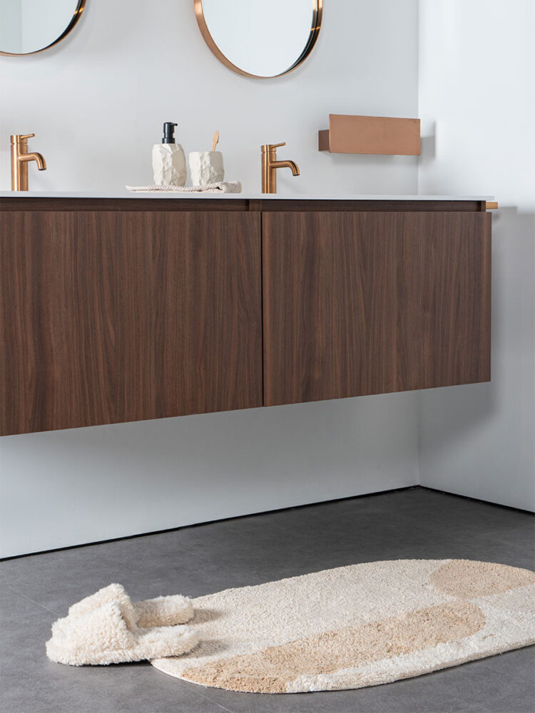 Badmat Bowie - Creme Ovaal 60 x 100 cm