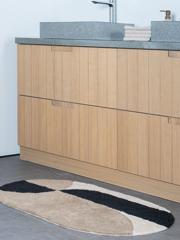 Badmat Bowie - Taupe Ovaal 60 x 100 cm