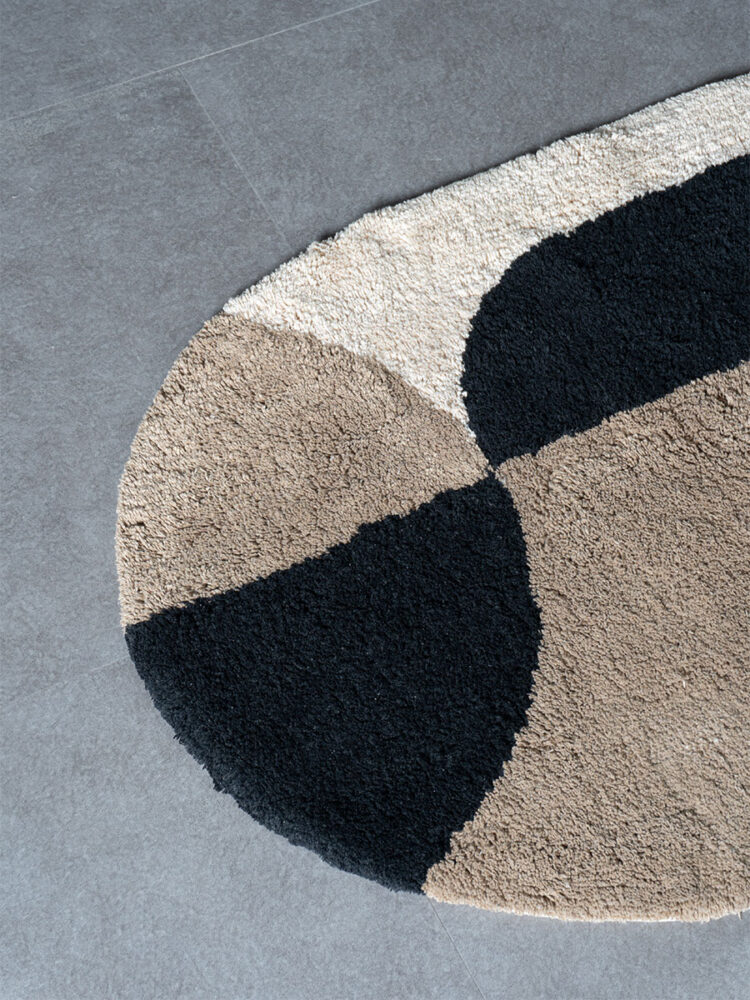 Badmat Bowie - Taupe Ovaal 50 x 80 cm