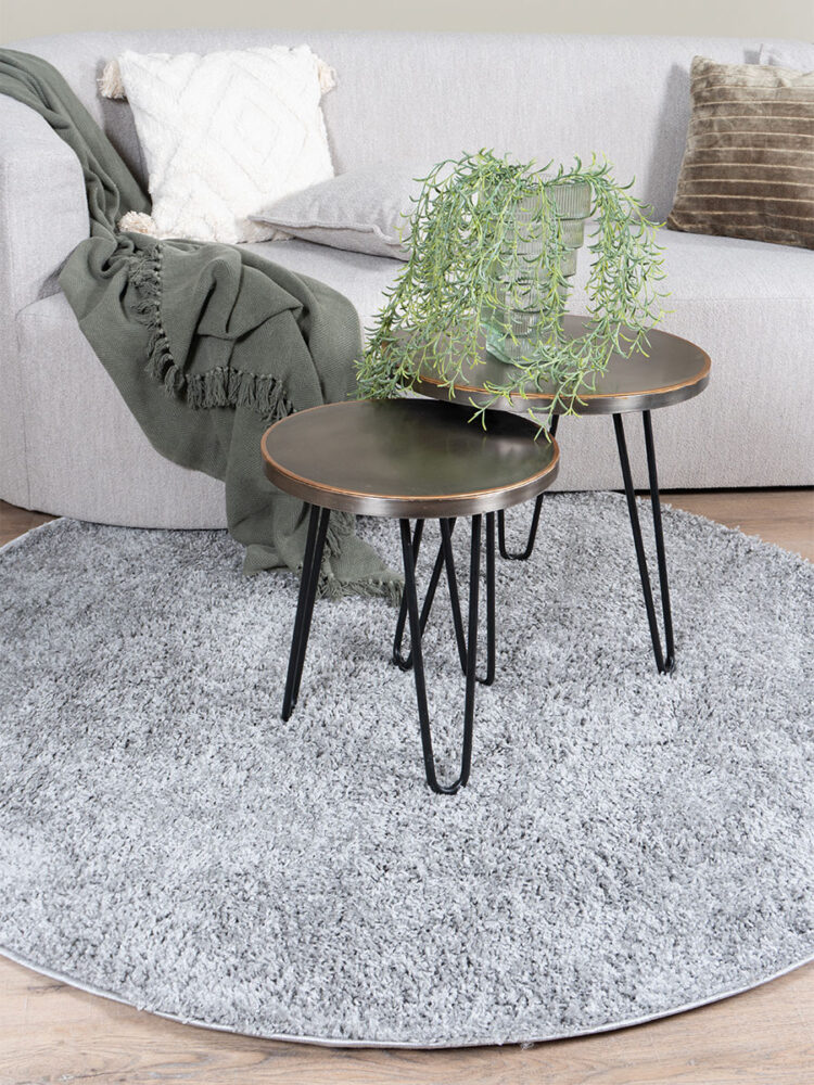 Vloerkleed Buddy Grey ø200 cm