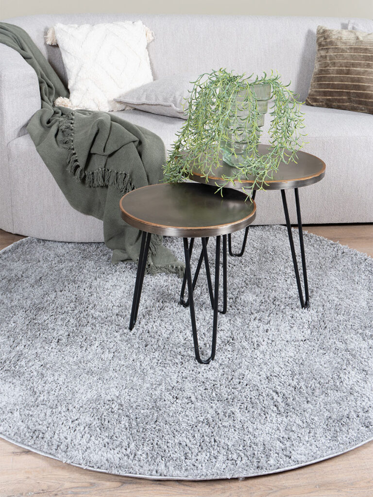 Vloerkleed Buddy Grey ø200 cm