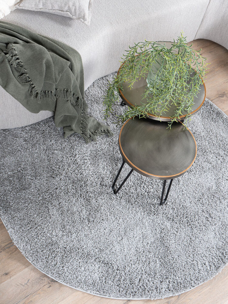Vloerkleed Buddy Grey ø200 cm