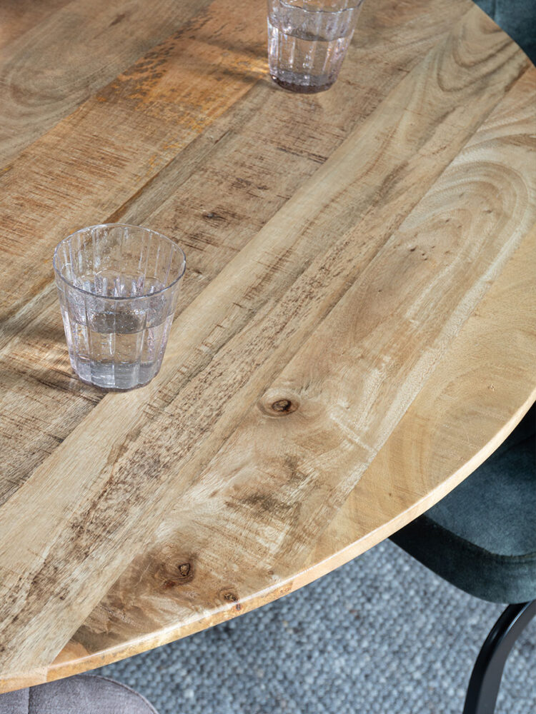 Eettafel Icon ø130 cm - Mangohout