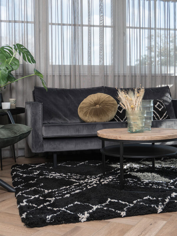 Vloerkleed Jim Black 160 x 230 cm