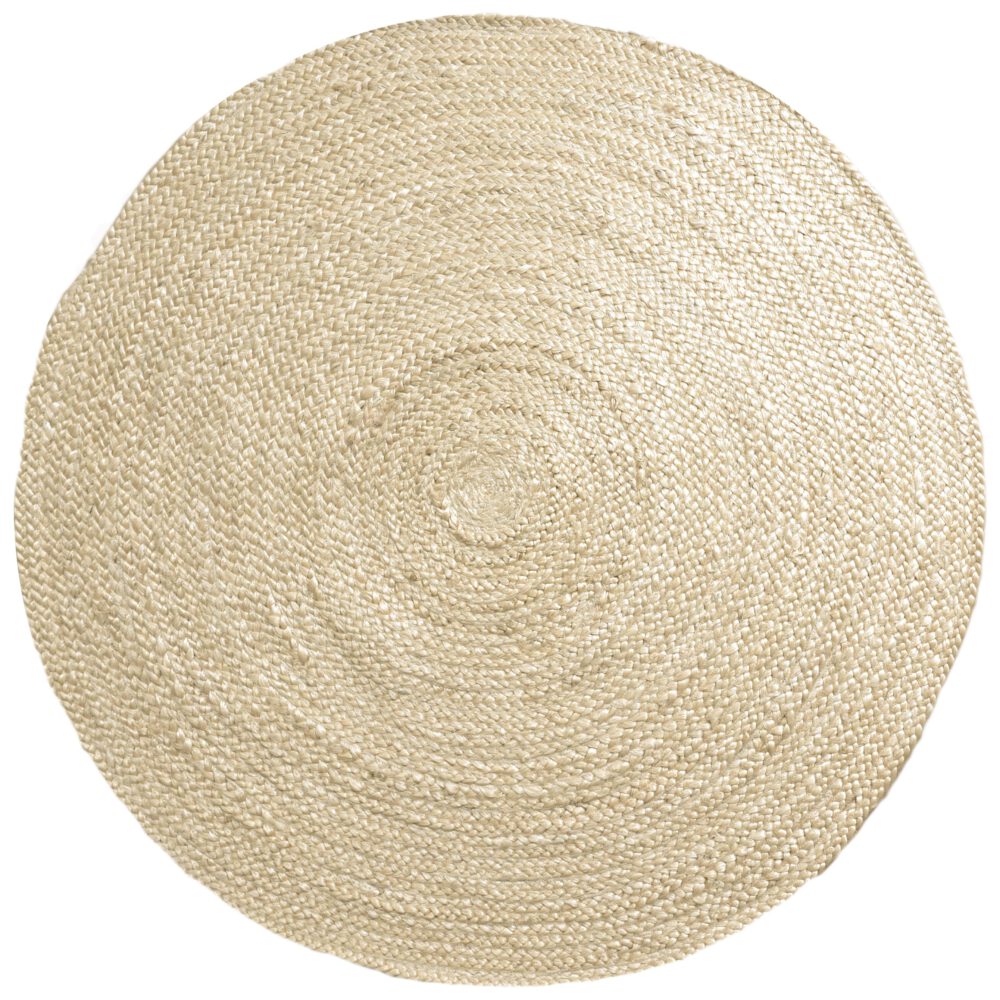 Vloerkleed Jute Rond Bleached ø200 cm