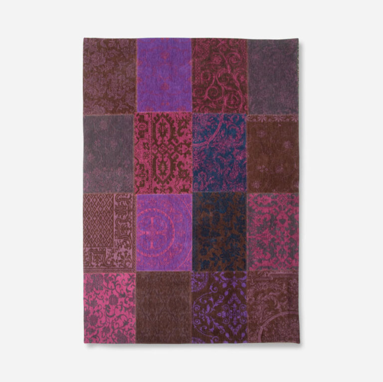 Louis de Poortere Vloerkleed - Vintage Patchwork Violet 8104 - 170 x 240 cm