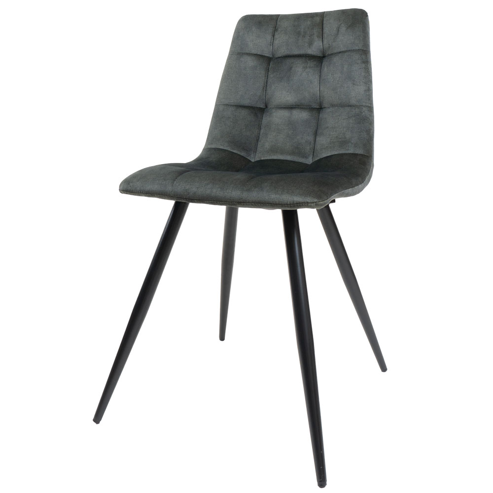 Eetkamerstoel Galgary Army Green 21 - Vintage Velvet