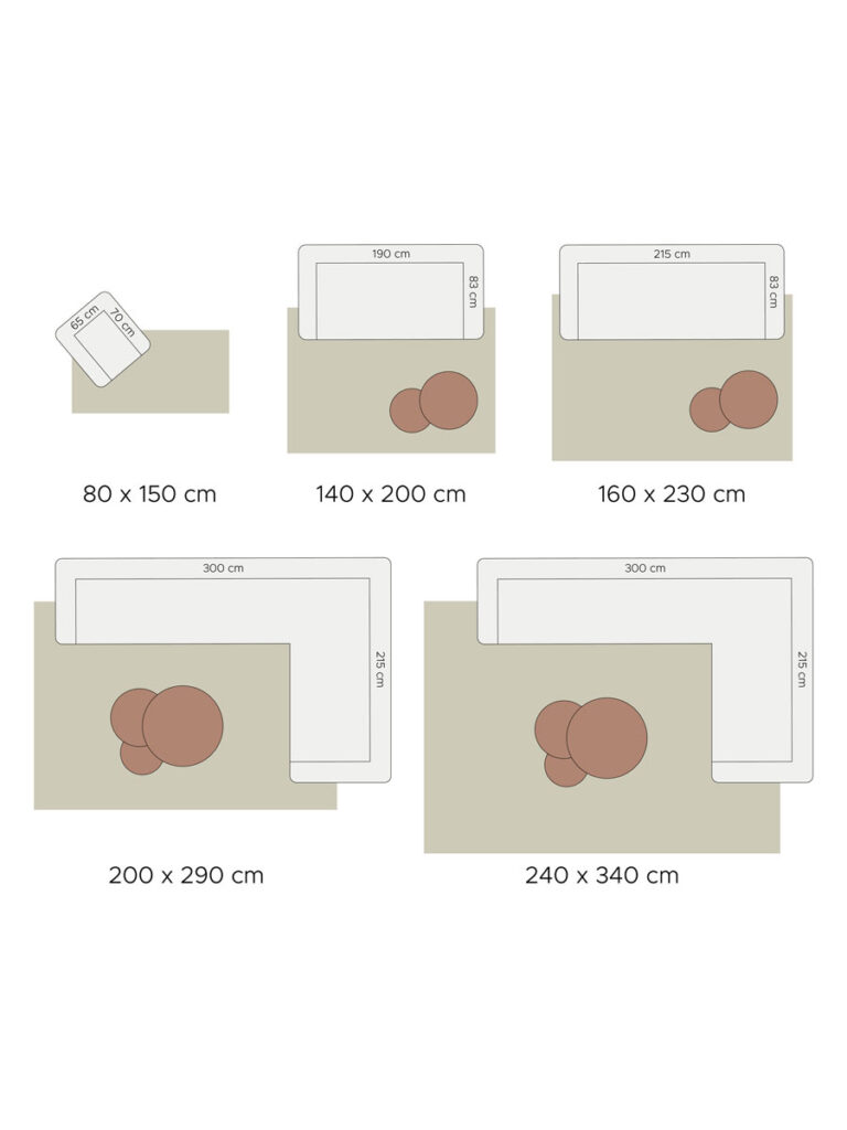 Vloerkleed Liana Beige 240 x 340 cm