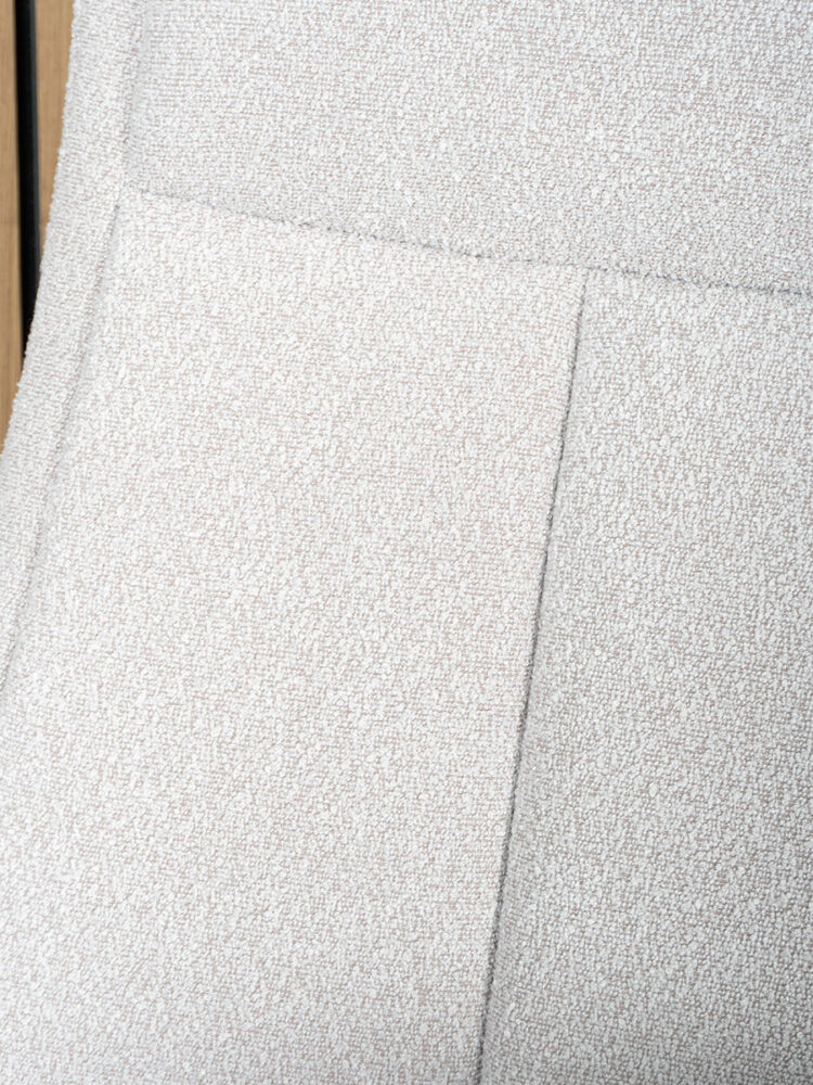 Relaxfauteuil Bindy + Hocker - Bouclé - Naturel - Afbeelding 6