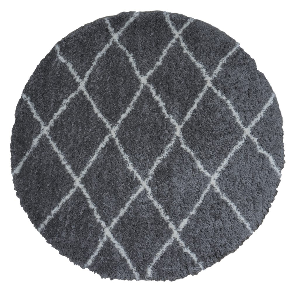 Vloerkleed Jeffie Grey Rond ø200 cm