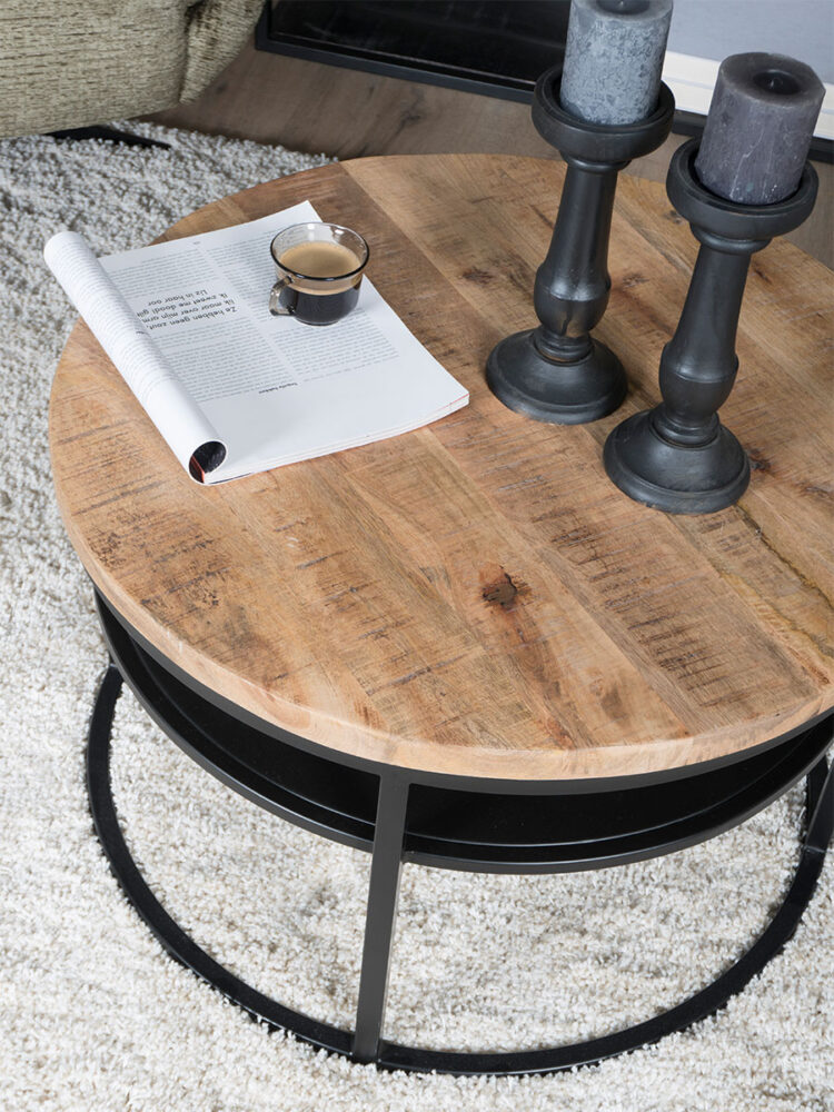 Salontafel Delhi Rond 43 x ø70 cm - Afbeelding 6
