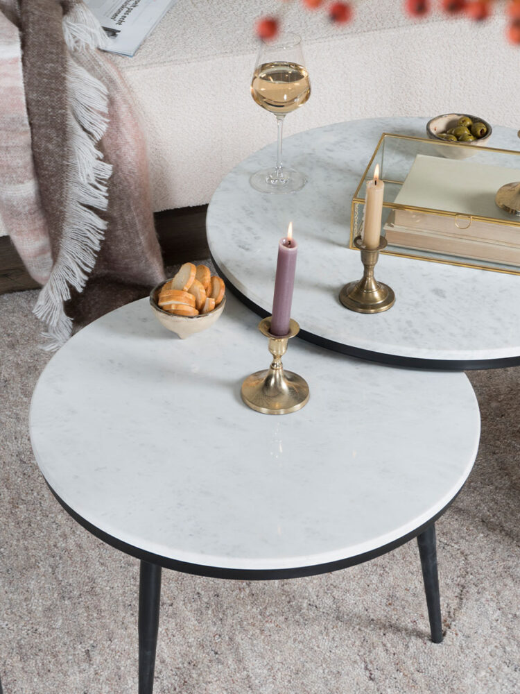 Salontafel Melle - Marmer - 65 cm - Afbeelding 6