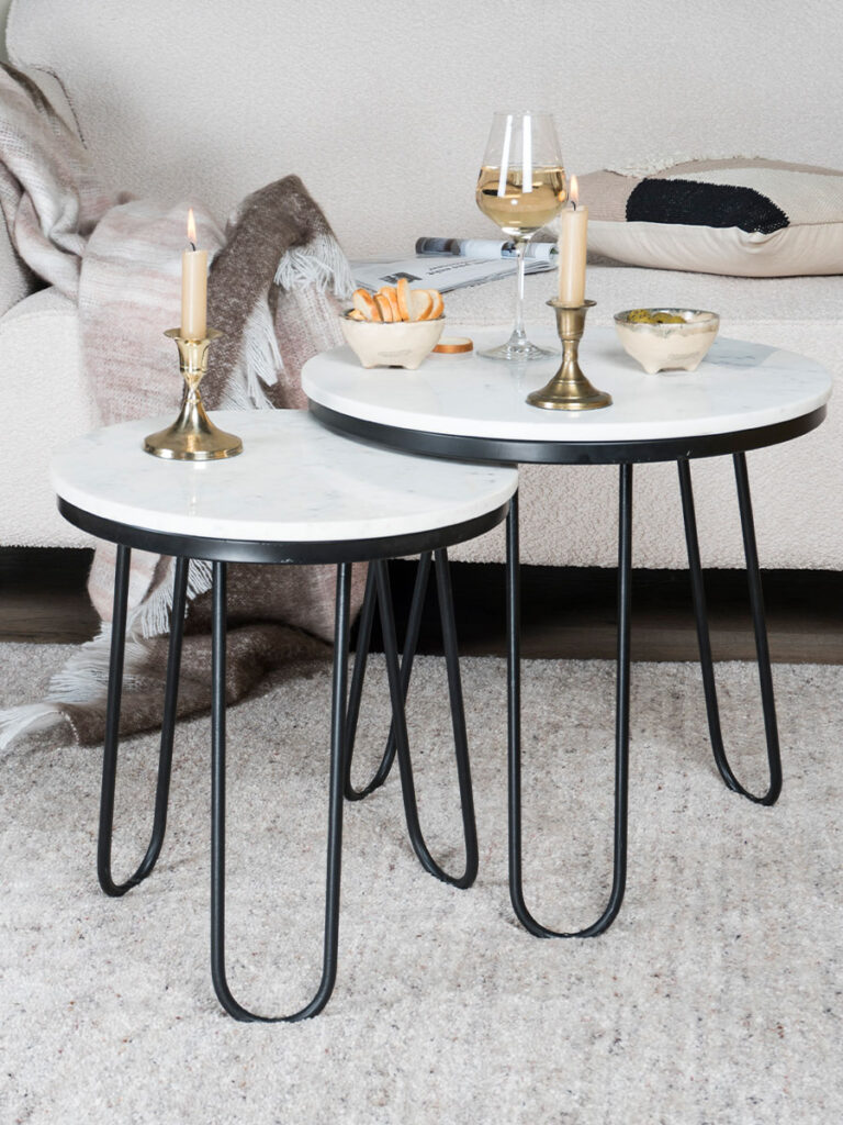 Salontafel Milan - Marmer - 49 cm