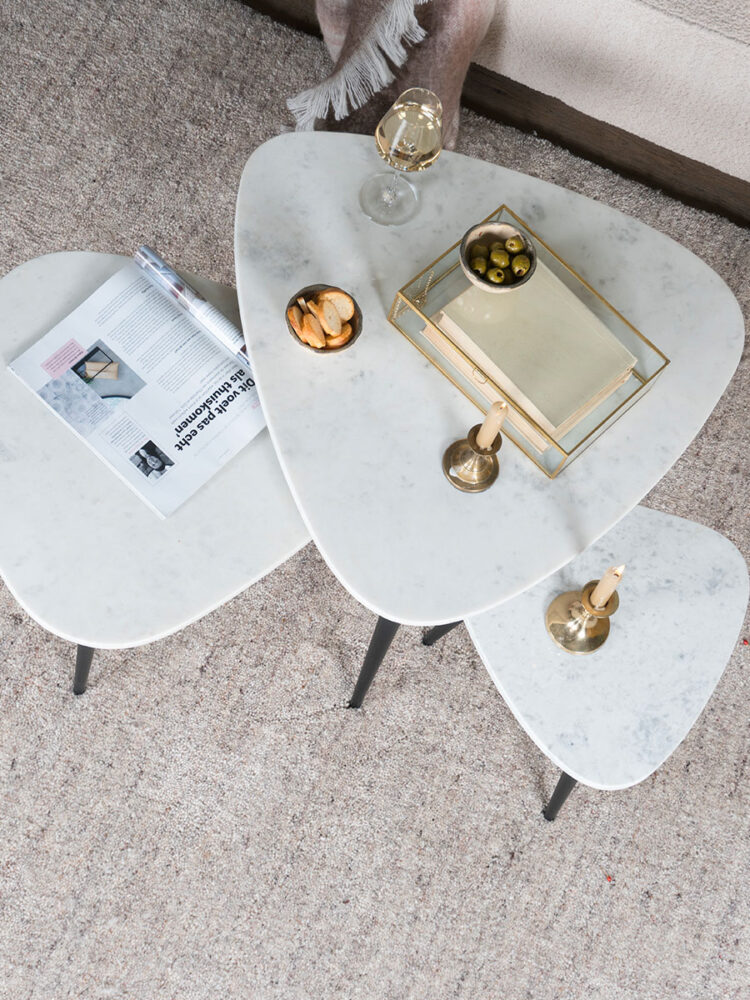 Salontafel Milou - Marmer - 70 cm