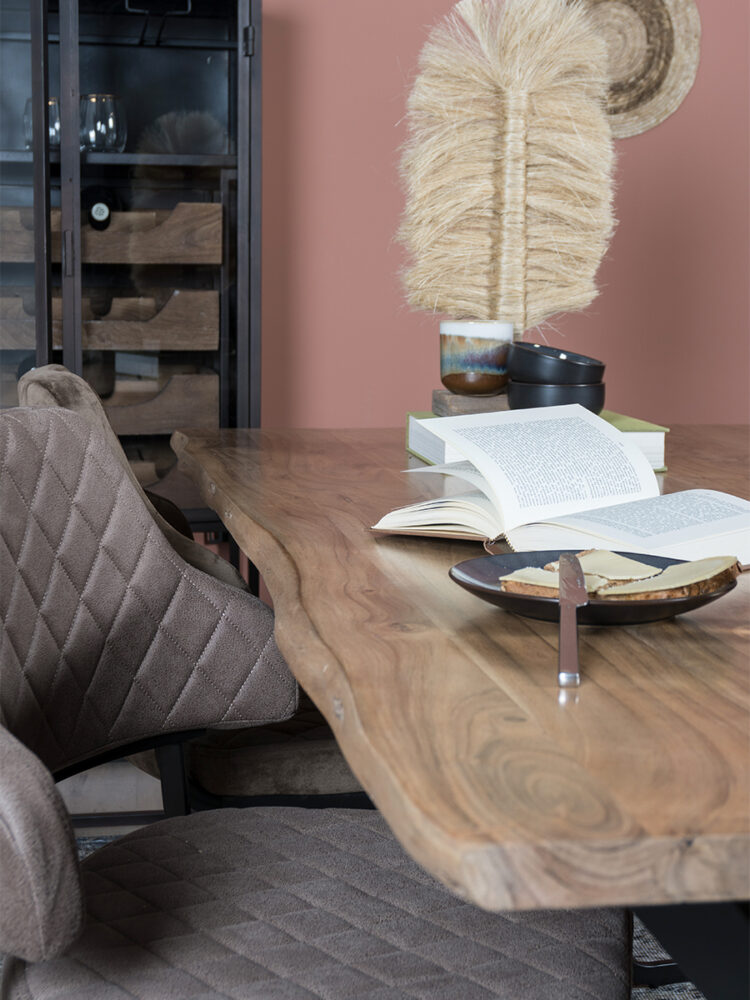 Eettafel Pluma 180 cm - Boomstamblad - Afbeelding 6