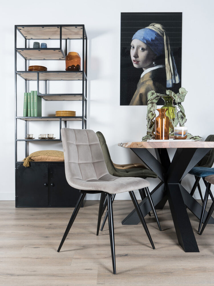 Vakkenkast Vic 210 x 80 cm - Met deurtjes