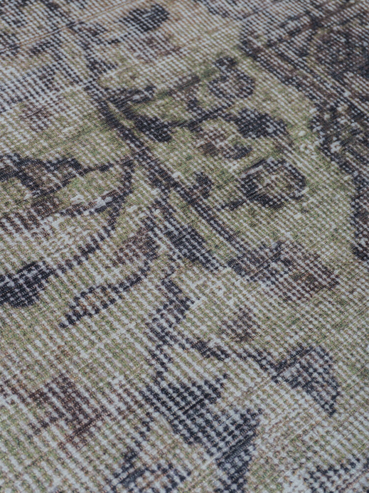 Vloerkleed Mila Antraciet/ Green 200 x 290 cm