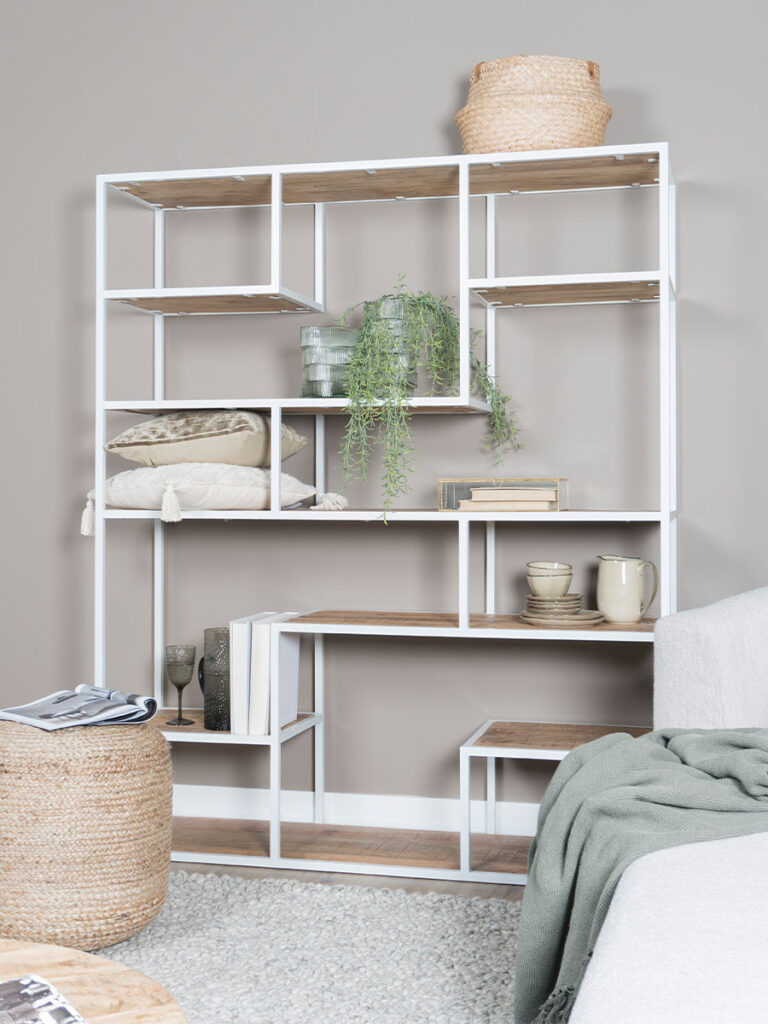 Vakkenkast Huub Wit 175 x 145 cm - Roomdivider