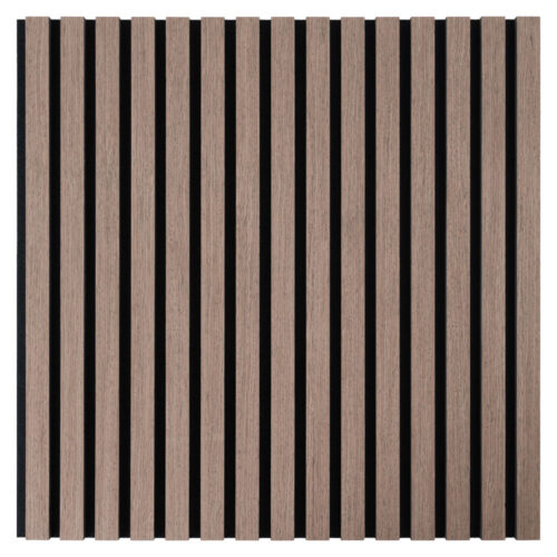 Akoestisch Wandpaneel Walnoot - 2 Stuks - 60 x 60 x 2.2 cm - Lattenwand