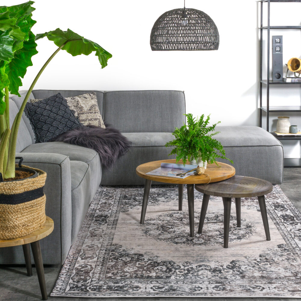 Vloerkleed Viola Antraciet 200 x 290 cm - Afbeelding 6