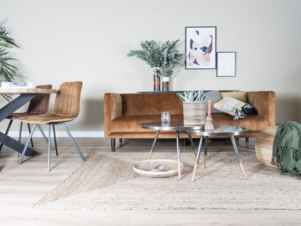 Vloerkleed Jute Naturel 160 x 230 cm - Afbeelding 6