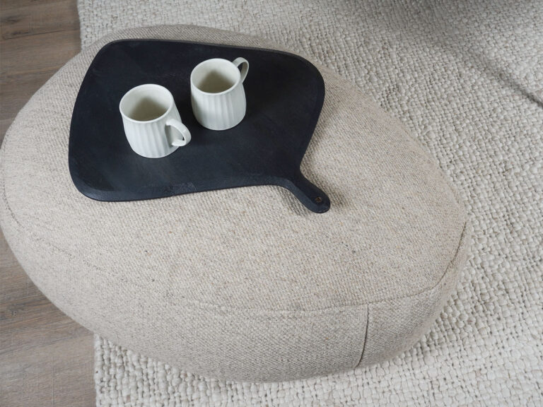 Poef Meave Beige - 90 x 60 x 30 cm