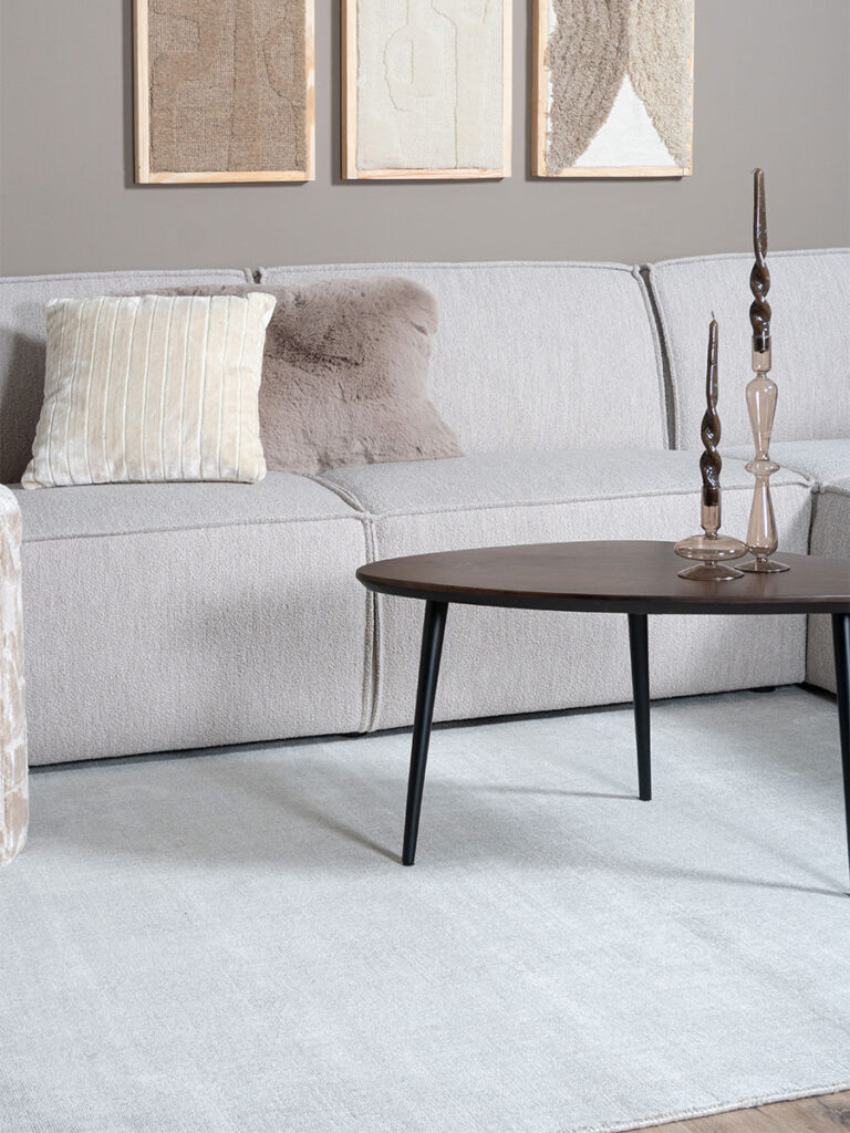 Vloerkleed Cos - Viscose Beige 240 x 340 cm