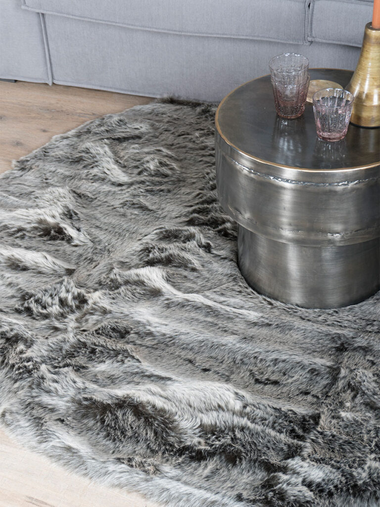 Vloerkleed Donsie Antraciet Rond ø160 cm