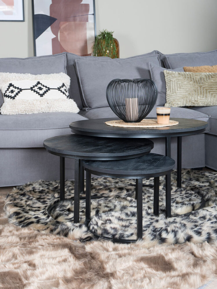 Vloerkleed Donsie Brown Rond ø160 cm - Afbeelding 6
