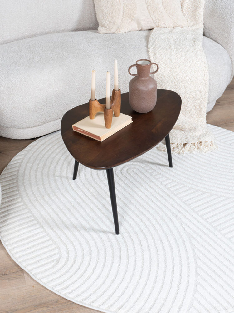 Vloerkleed Ella Cream Rond ø280 cm