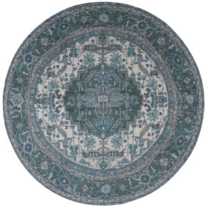 Vloerkleed Heris Green 10 Rond ø120 cm