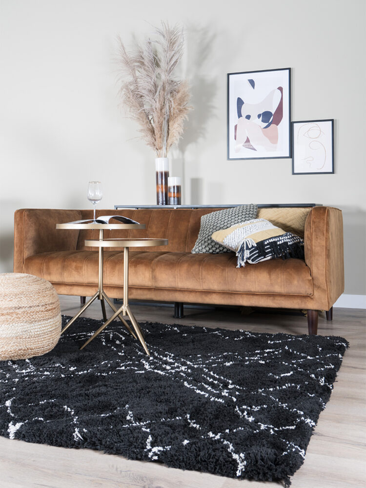 Vloerkleed Jim Black 160 x 230 cm
