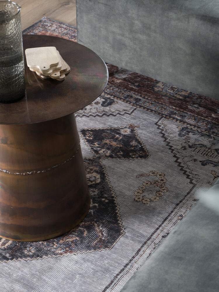 Vloerkleed Karaca Antraciet/Brown 09 - 160 x 230 cm - Afbeelding 6