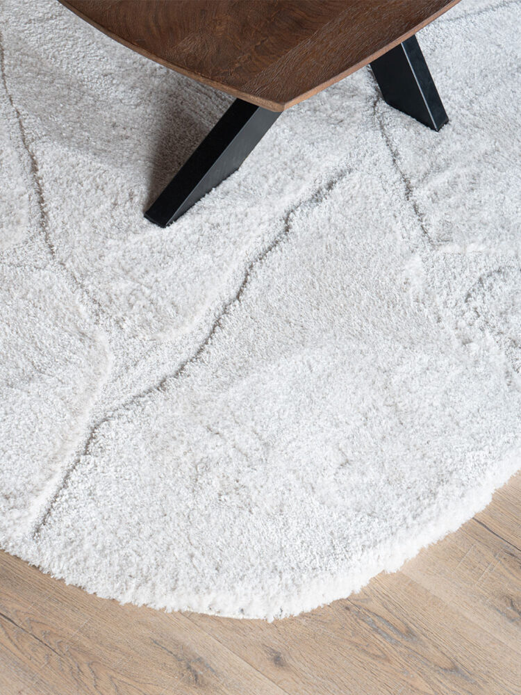 Vloerkleed Macy Creme - Rounded Corners 200 x 290 cm
