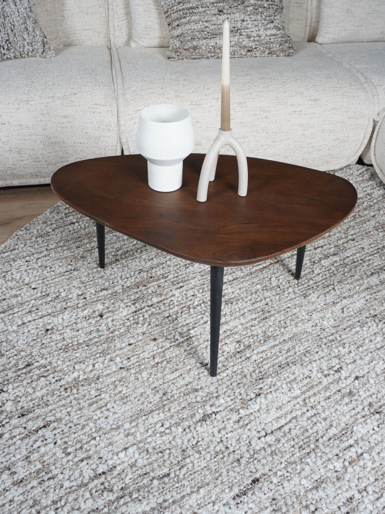 Vloerkleed Mica Naturel/Brown Rond ø200 cm