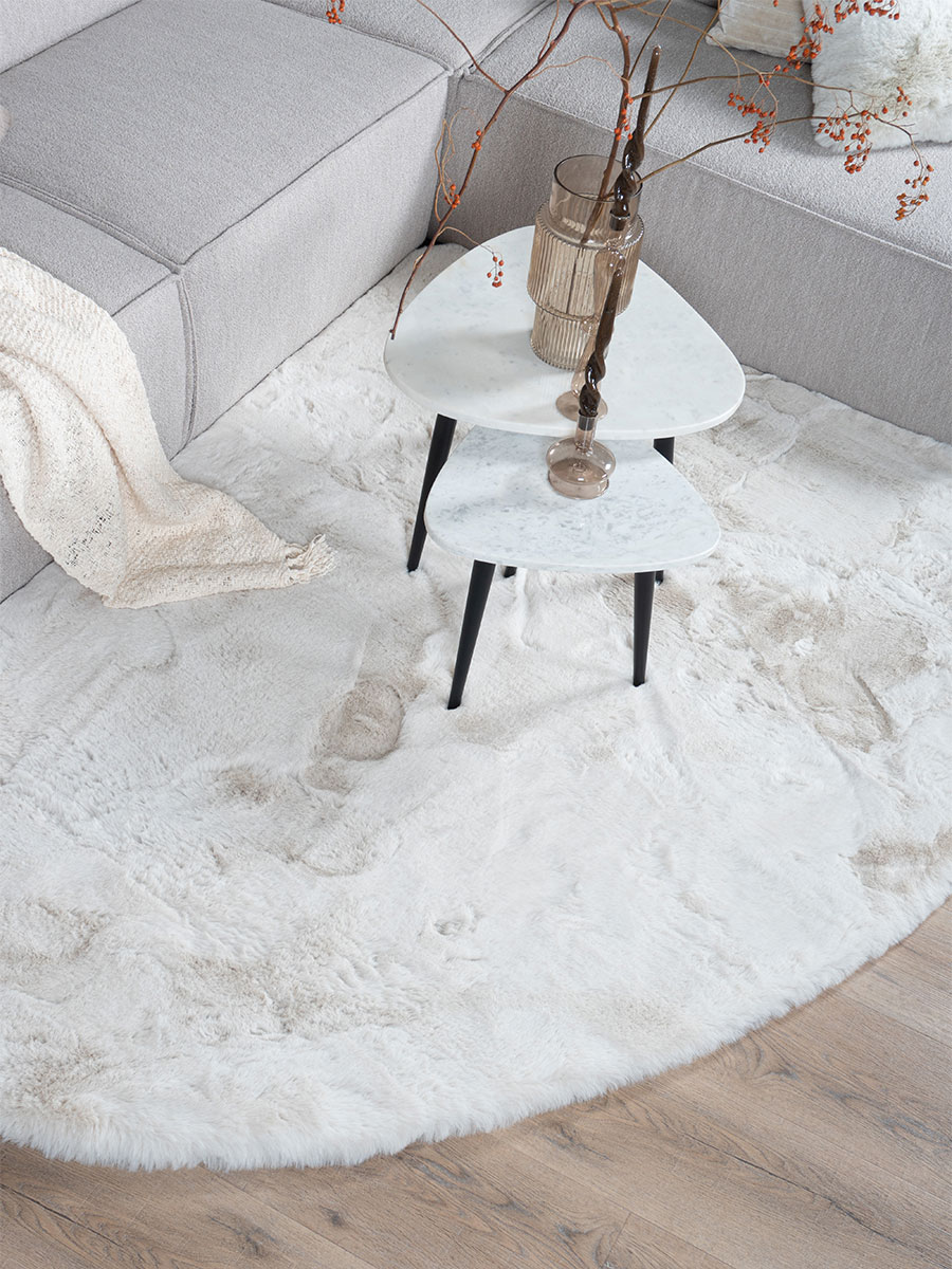 Vloerkleed Morbido Ivory 2810 - Kiezelvormig 200 x 280 cm