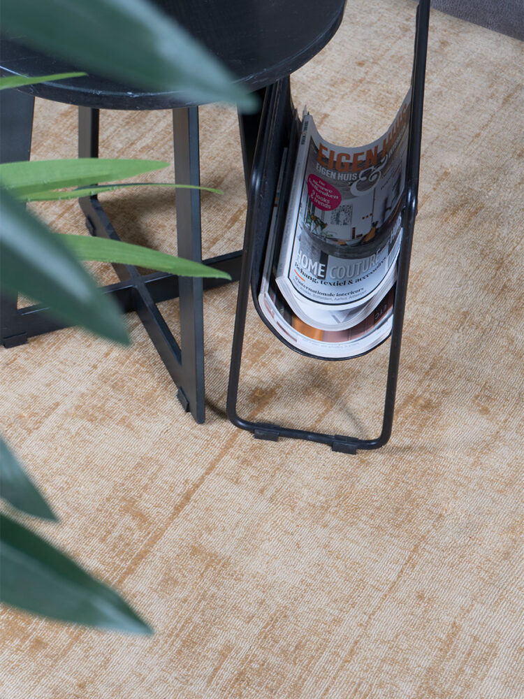 Karpet Viscose Rond Oker ø200 cm